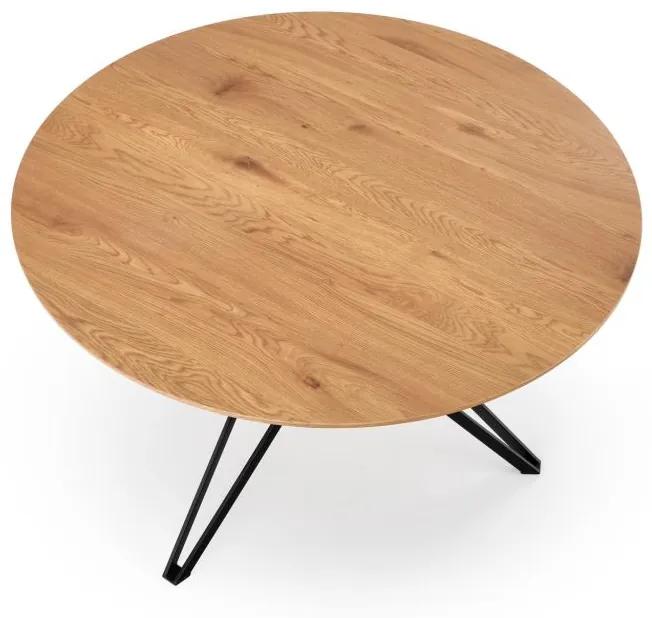 Okrúhly jedálenský stôl PIXEL 120 - zlatý dub