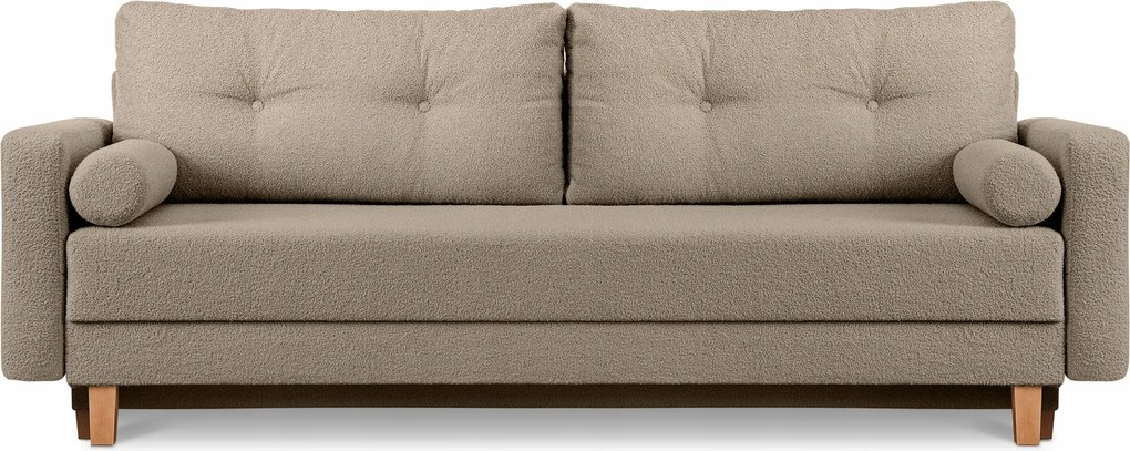 Rozkladacia Pohovka Boucle Baránok Eriso, Hnedá