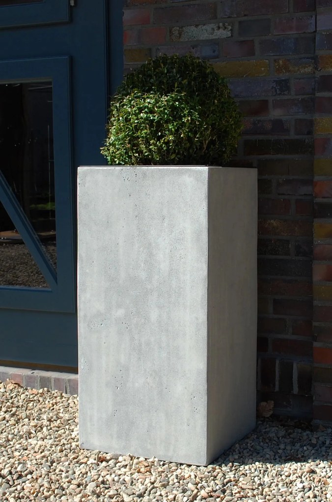 Kvetináč BLOCK, sklolaminát, výška 60 cm, betón design