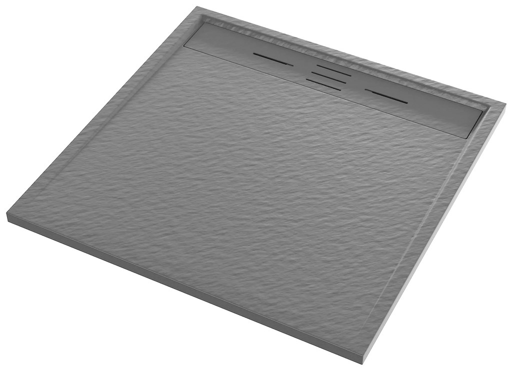 Erga Almac, SMC sprchová vanička 90 x 90 x 3 cm, šedá matná, ERG-GMA-AL-9090G