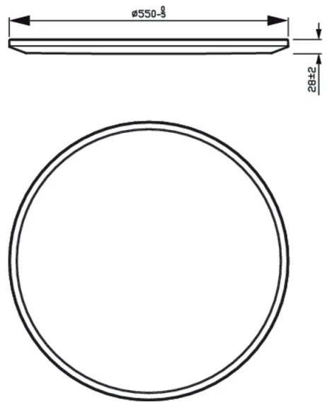Philips - LED Stmievateľné stropné svietidlo SUPERSLIM SCENE SWITCH LED/36W/230V