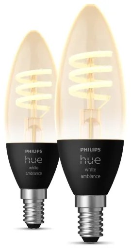 SADA 2x LED Stmievateľná žiarovka Philips Hue WHITE AMBIANCE E14/4,6W/230V