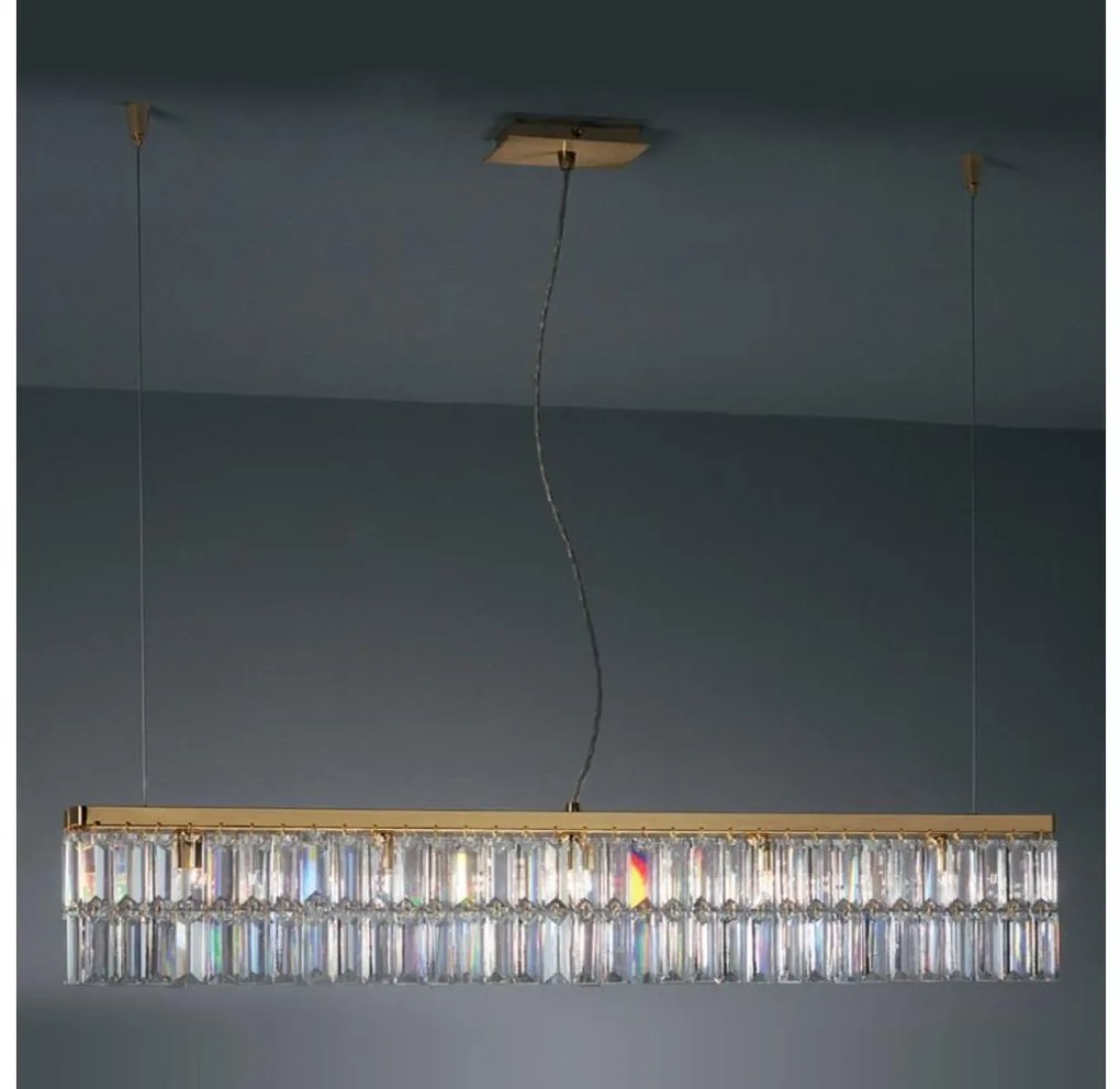 Kolarz 314.87.3 - Krištáľový luster na lanku PRISMA 7xG9/25W/230V 24K zlato