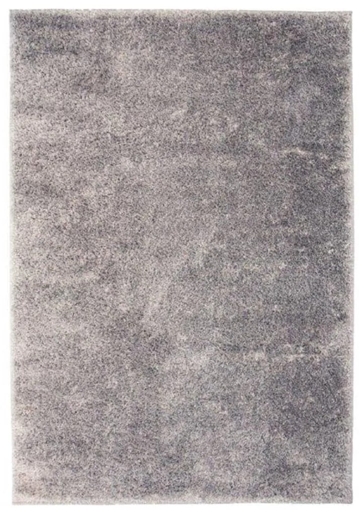 vidaXL Chlpatý koberec, 120x170 cm, sivý
