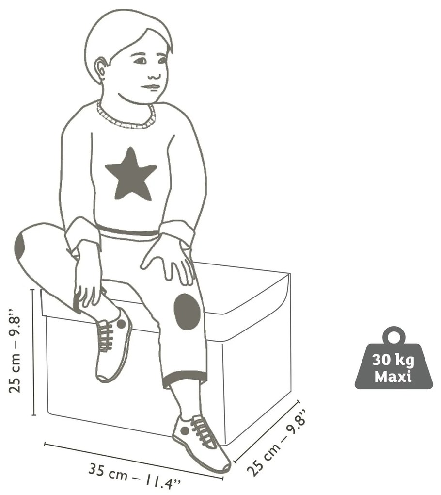 Úložný box na hračky - cestný okruh