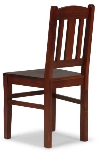furniture-nabytek.cz - Sada 2 masívnych drevených stoličiek Catana z borovice, hnedé, lakované
