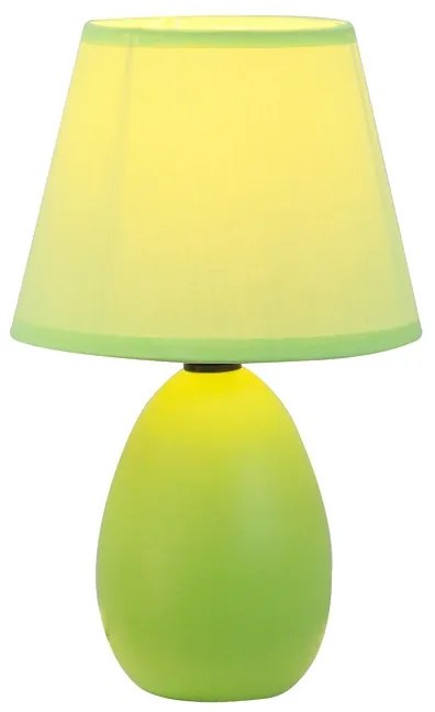Keramická stolná lampa, zelená, QENNY TYP 13 AT09350