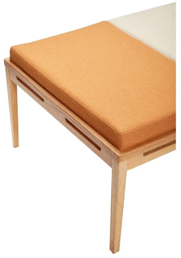 Oranžovo-krémová lavica Amber – Hübsch