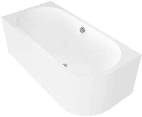 Polysan ASTRA L MONOLITH asymetrická vaňa 75x160 cm akrylát ľavá 33611M