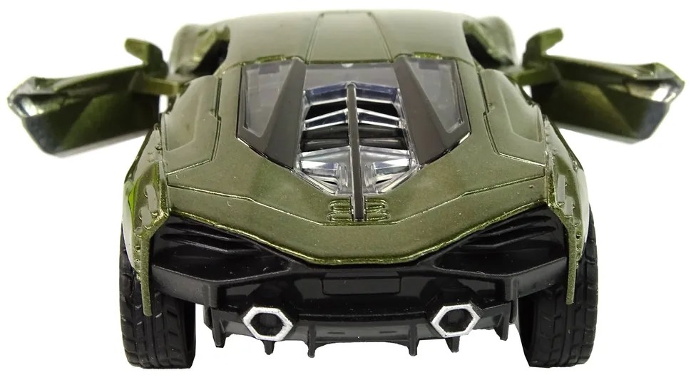Lean Toys Autíčko na trecí pohon 1:36 svetelné a zvukové efekty - zelené