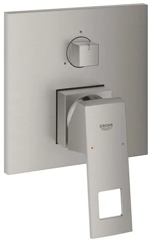 Sprchová a vaňová batéria GROHE EUROCUBE bez podomietkového telesa supersteel 24094DC0