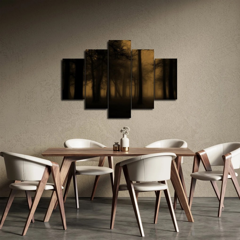Obraz - Temný les (150x105 cm)