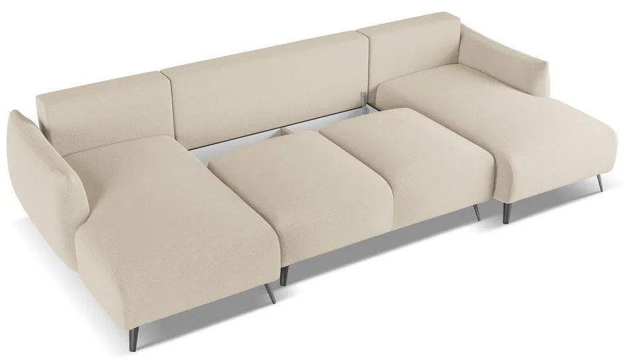 Béžová rohová pohovka Malie – Makamii