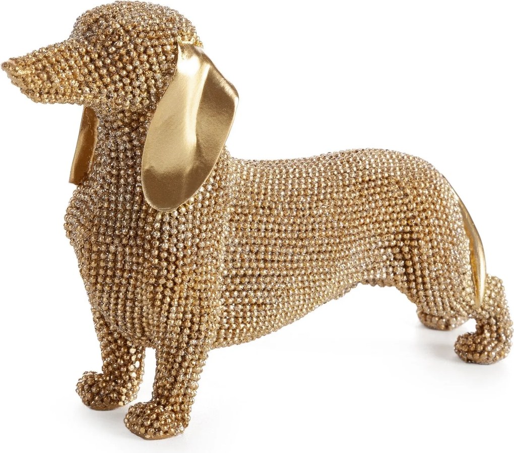 DEKORAČNÁ SOŠKA ELDO 19X6X12 CM ZLATÁ