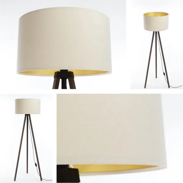 Stojacia lampa STANDART 1xE27/60W/230V krémová/hnedá