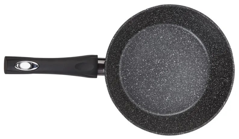 Čierna lesklá sada hrncov - 12 kusov