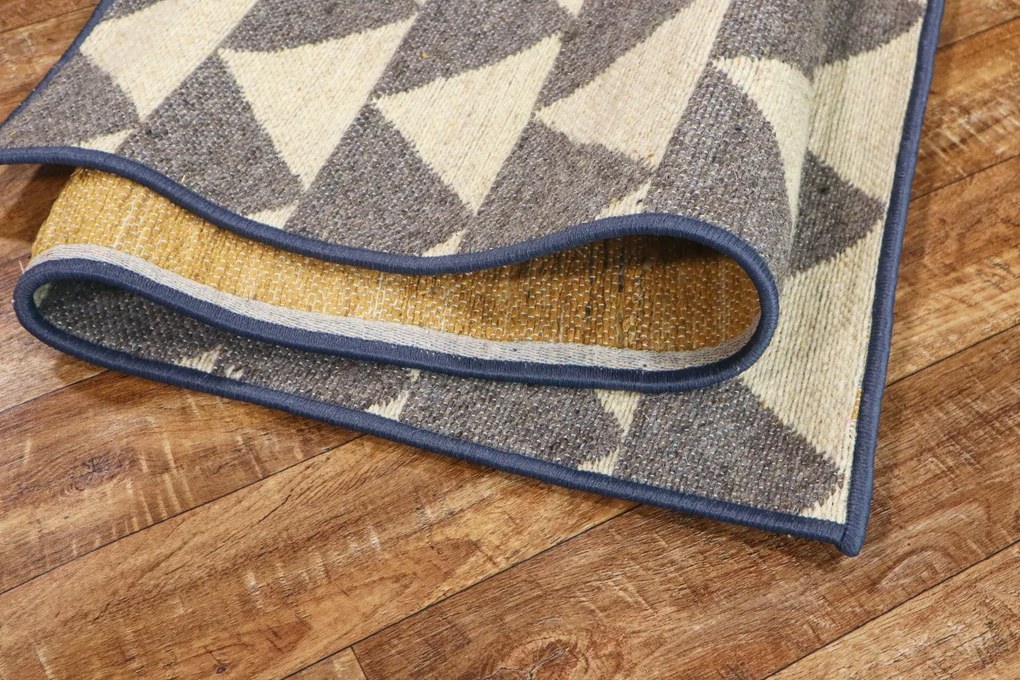 Ručne tkaný voňavý kusový koberec Vetiver 01, 120x170, béžová, exteriér, Mujkoberec Original