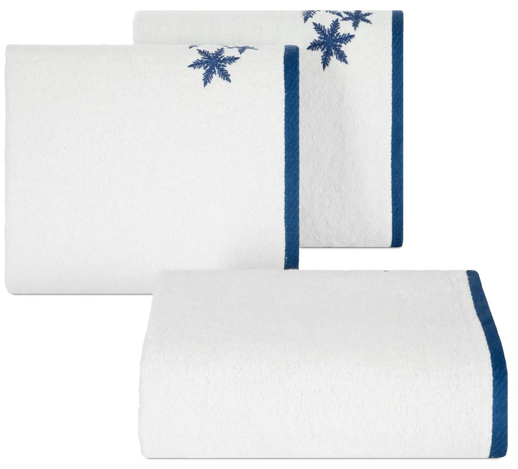VIANOČNÝ FROTÉ UTERÁK CAROL SADA 3KS 70X140 CM BIELA