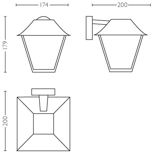 Philips 16495/30/PN - Vonkajšie nástenné svietidlo MYGARDEN ALPENGLOW E27/60W/230V
