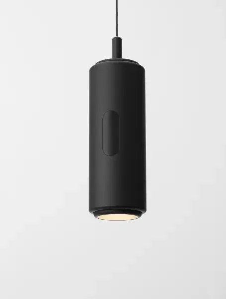 LED stmievateľný čierny moderný luster Holm
