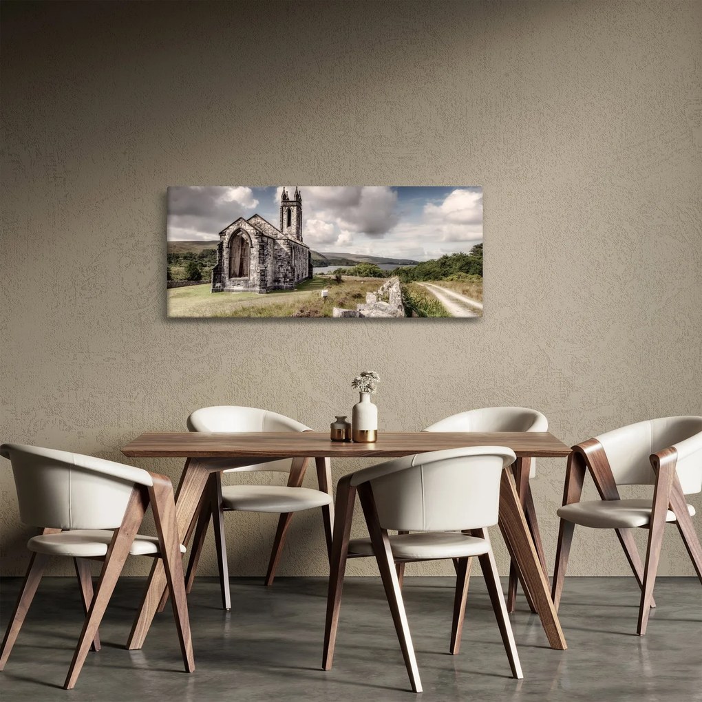 Obraz - Írsky kostol (120x50 cm)