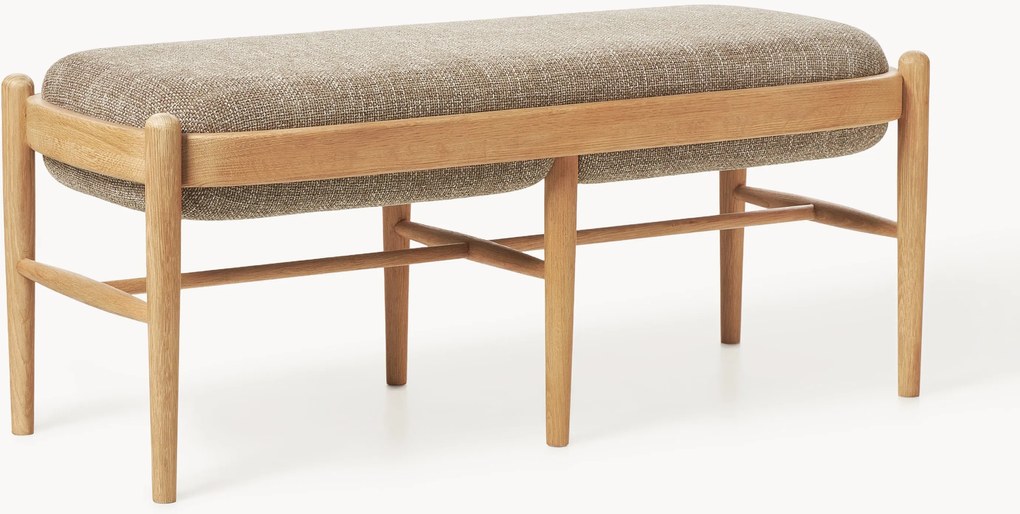 Čalúnená lavica z dubového dreva Imara