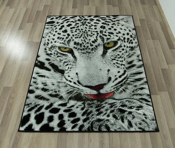 Koberec Rainbow 11122/190 leopard sivý / čierny