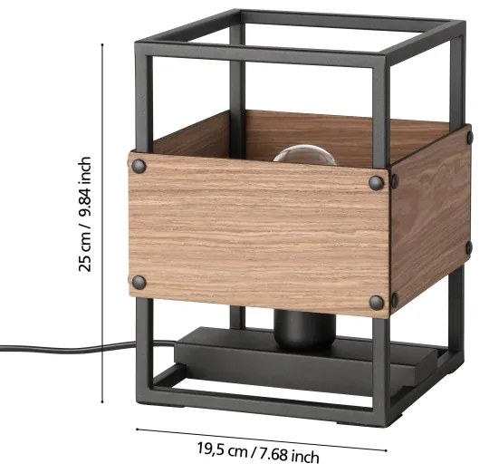 Eglo 43807 - Stolná lampa EVESHAM 1xE27/40W/230V