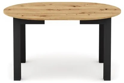 Rozkladací jedálenský stôl WILY dub artisan/čierna