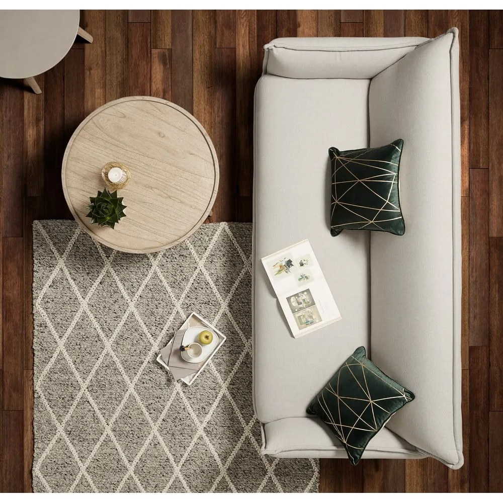 Konferenčný stolík z dreva mindi Kave Home Thais, ø 80 cm