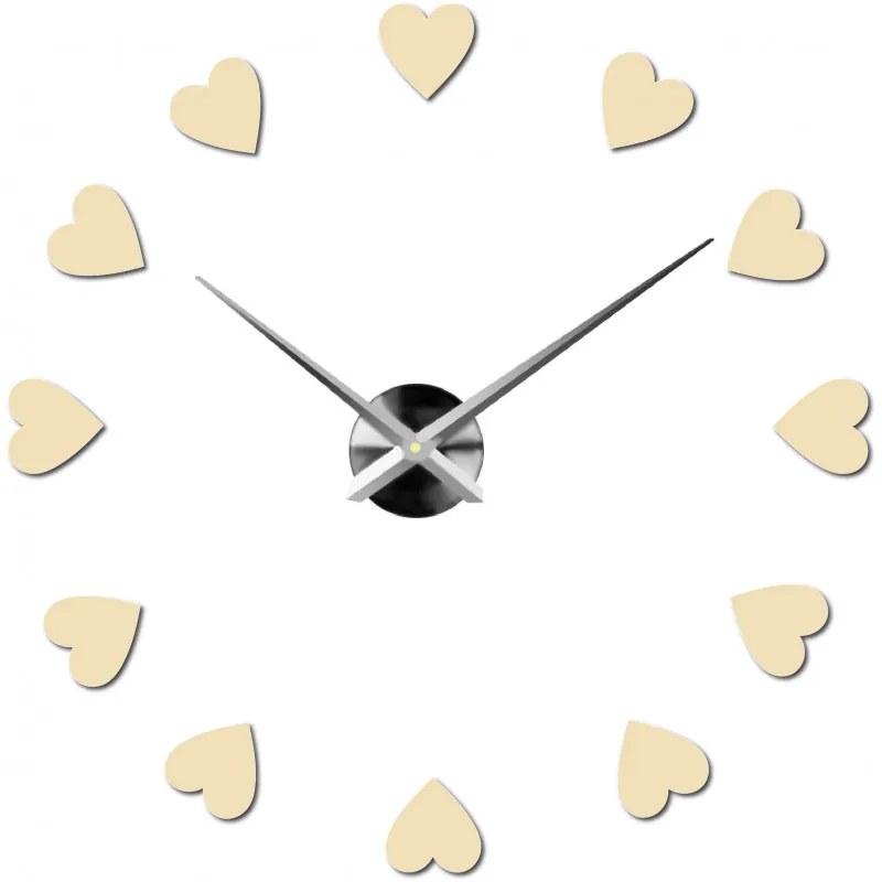 Veľké nástenné hodiny s motívom srdca I SENTOP 12S051 Wall clock HEU-