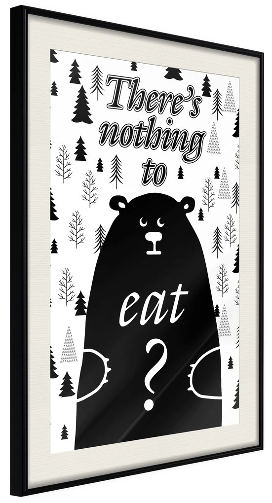 Artgeist Plagát - There's Nothing To Eat? [Poster] Veľkosť: 20x30, Verzia: Zlatý rám