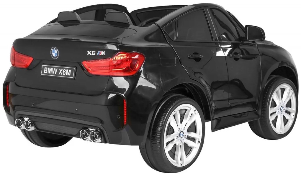 RAMIZ ELEKTRICKÉ AUTÍČKO BMW X6 - DVOJMIESTNE - LAKOVANÉ - ČIERNE - 12V/10 Ah - 2 x 12V / 120W / 20000RPM - 2023