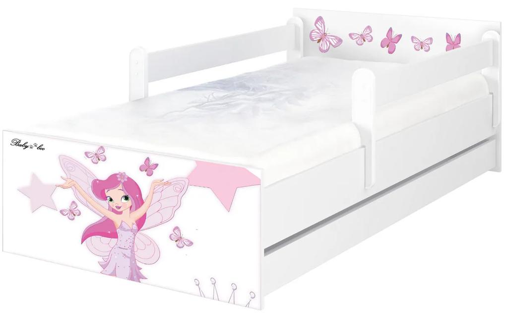 Raj posteli Detská posteľ "Malá princezná" MAX XL biela