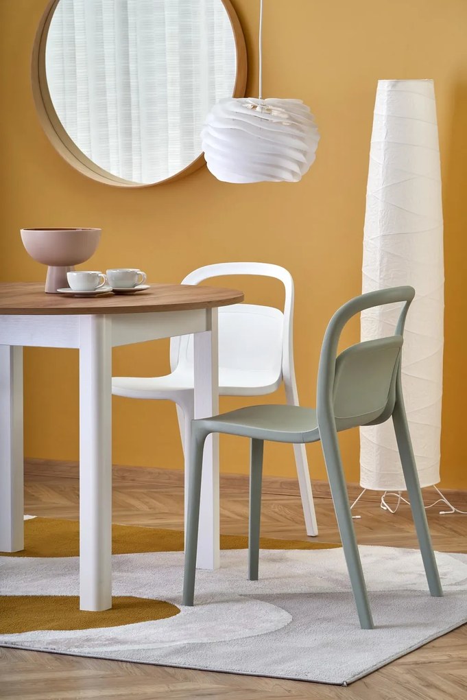 Jídelní rozkládací stůl RINGO 102/142 cm dub craft zlatý/bílý