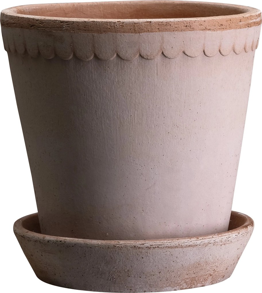 Malý kvetináč Helena s podstavcom 18 cm ružový