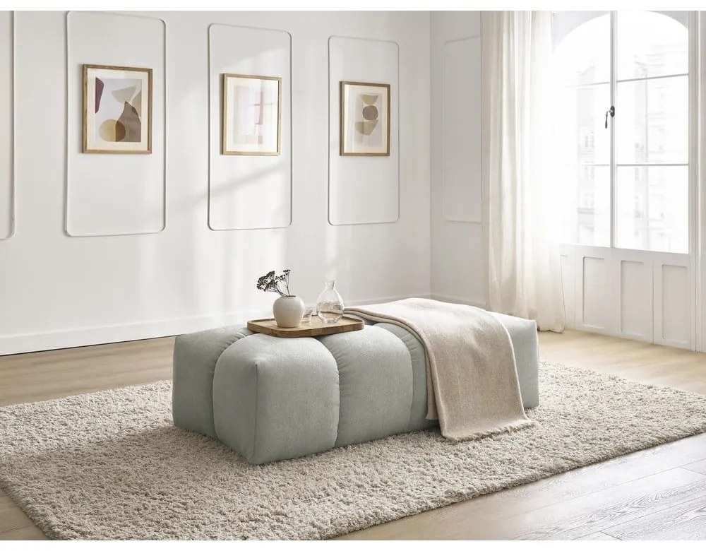 Svetlosivá ženilková podnožka Everest – Bobochic Paris