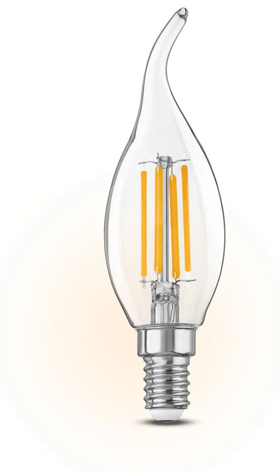 Livarno Home Filamentová LED žiarovka (plameň sviečky E14) (100335947)