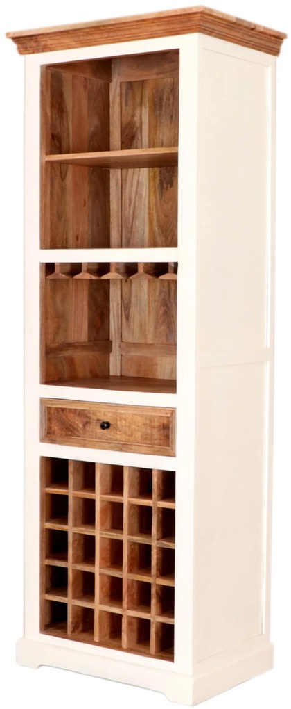 furniture-nabytek.cz - Drevený stojan na víno 70x190x45 z masívu mango