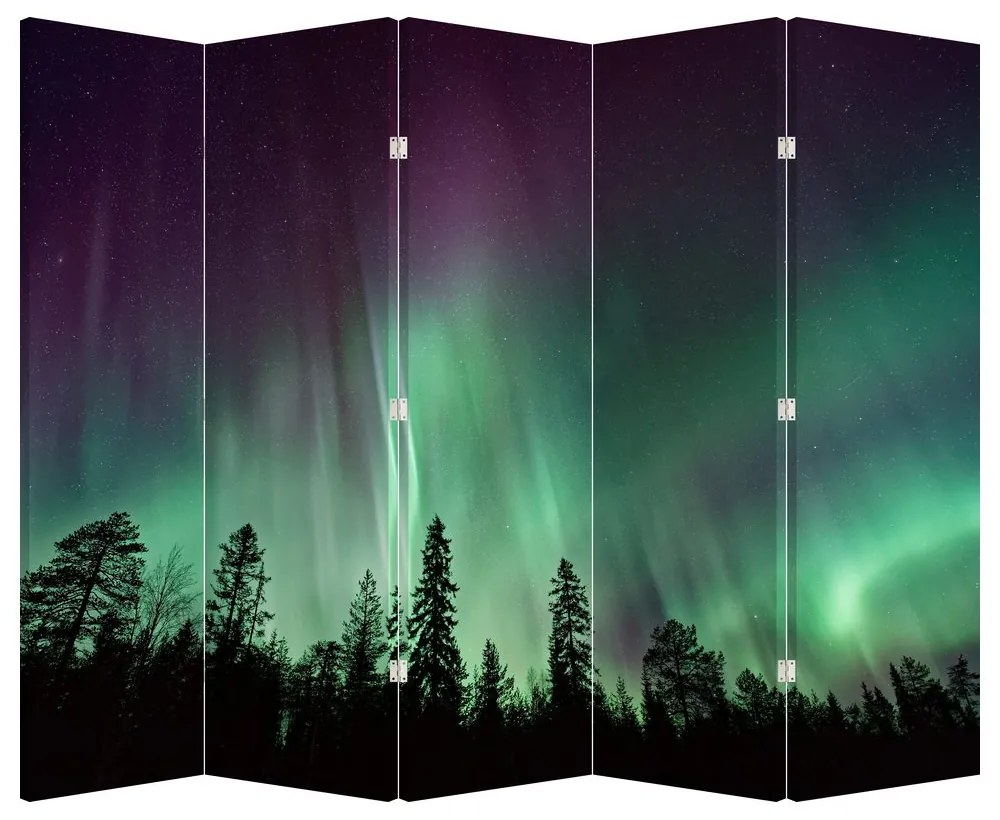 Paraván - Polárna žiara (210x170 cm)