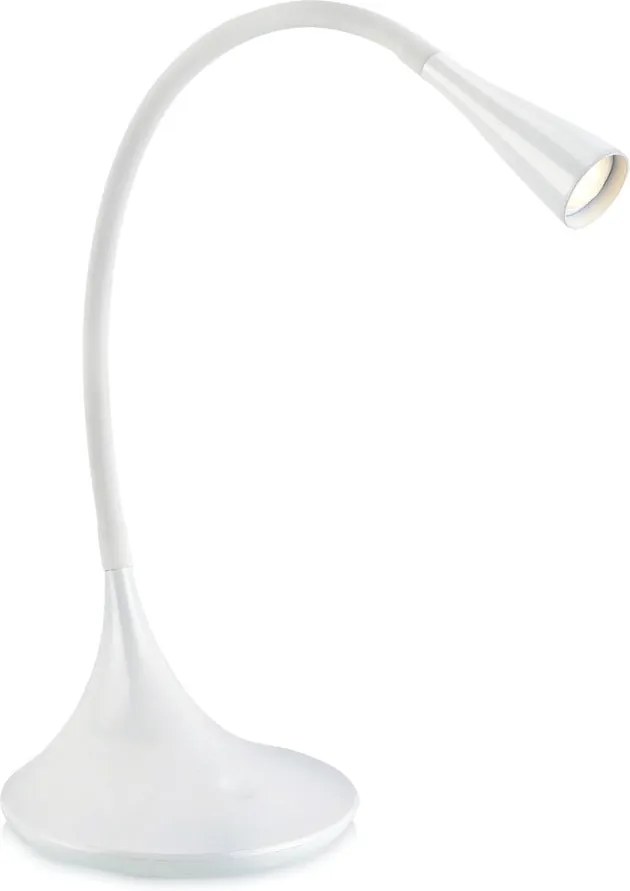 Biela stolová lampička Markslöjd Snake