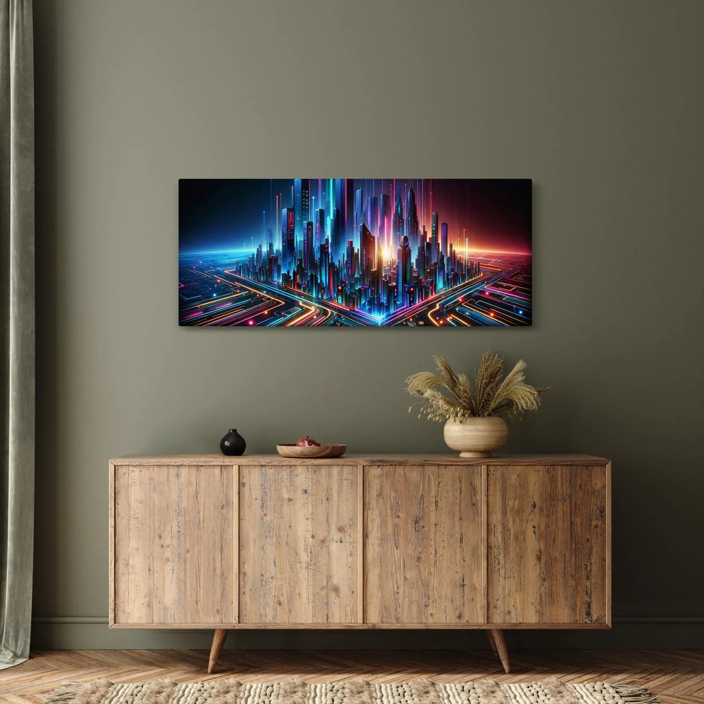 Obraz - Mesto budúcnosti (120x50 cm)