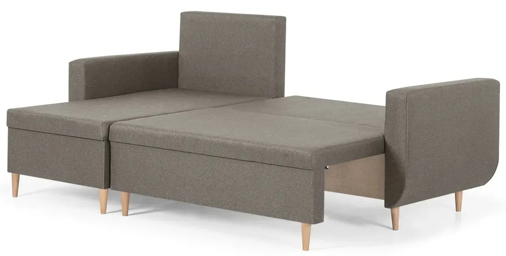 Rozkládací rohová sedací souprava DORIS Béžová