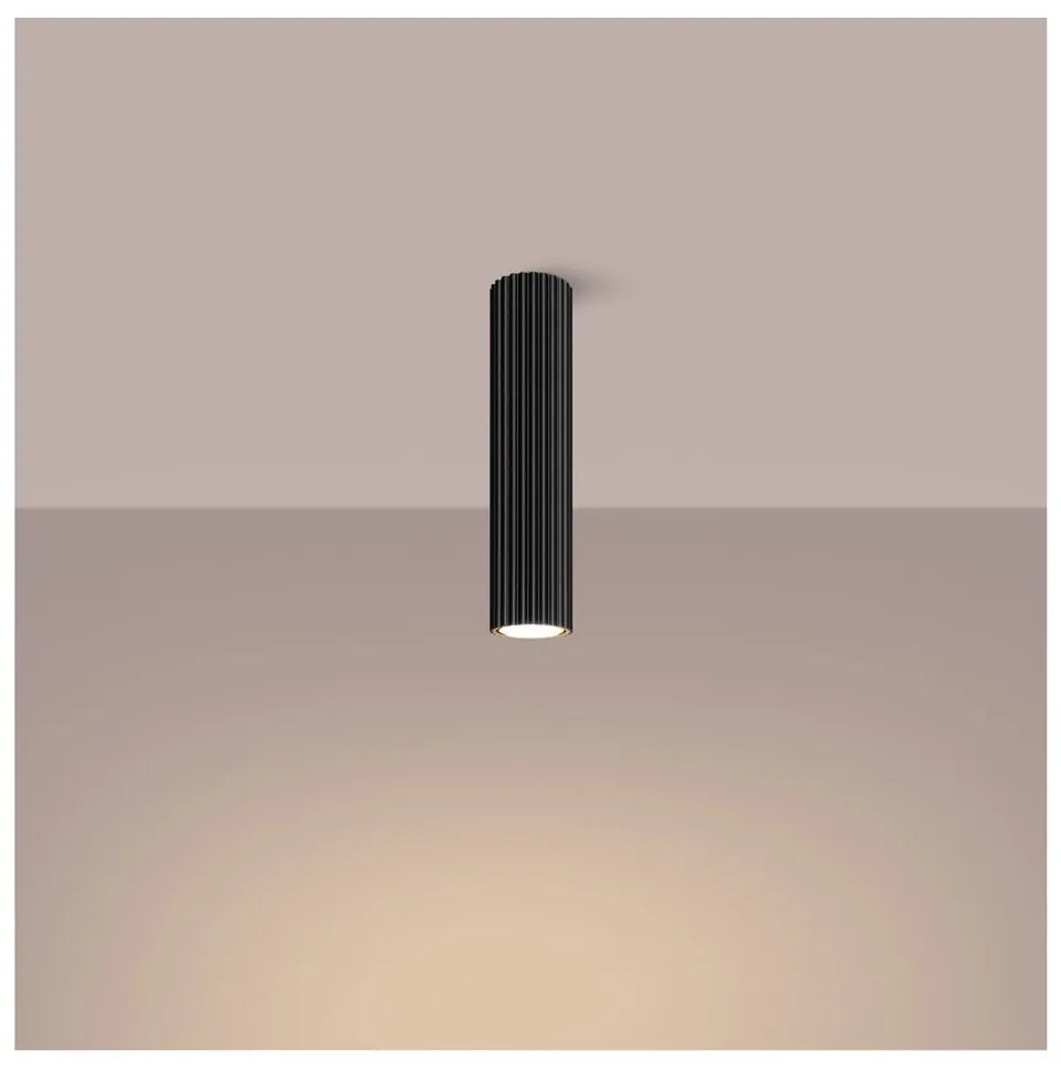 Čierne bodové svietidlo Gleam – Sollux