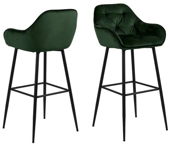 Barová stolička Bora zelená