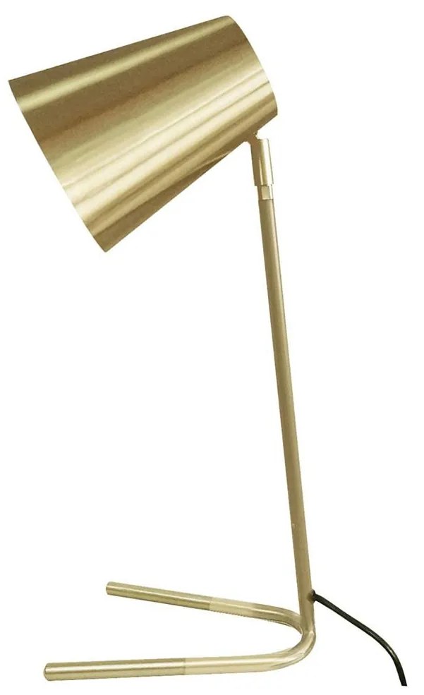 LEITMOTIV Stolná zlatá lampa Noble 25 × 15,5 × 46 cm