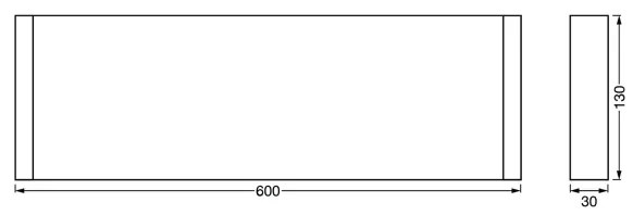 Ledvance - Polica s LED osvetlením LINEAR LED/12W/230V 60 cm IP44