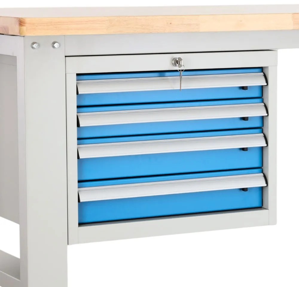Dielenský stôl Solid OAK-41, 210 cm, 2 závesné boxy, dub