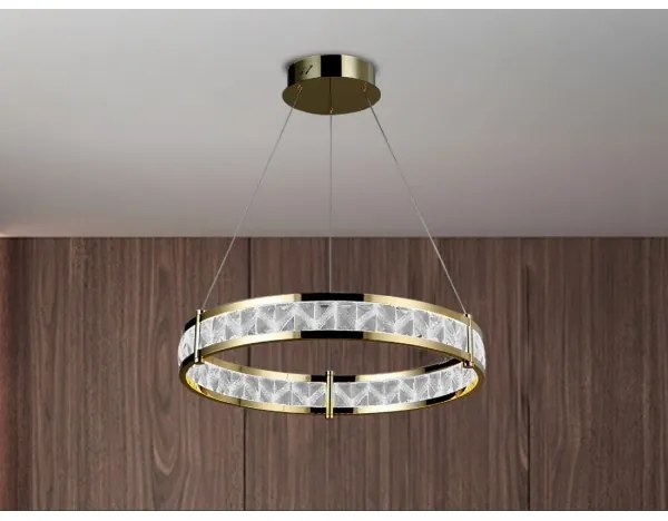 LED Stmievateľný luster na lanku ENRIQUE LED/40W/230V 3000-6000K +diaľkové ovládanie