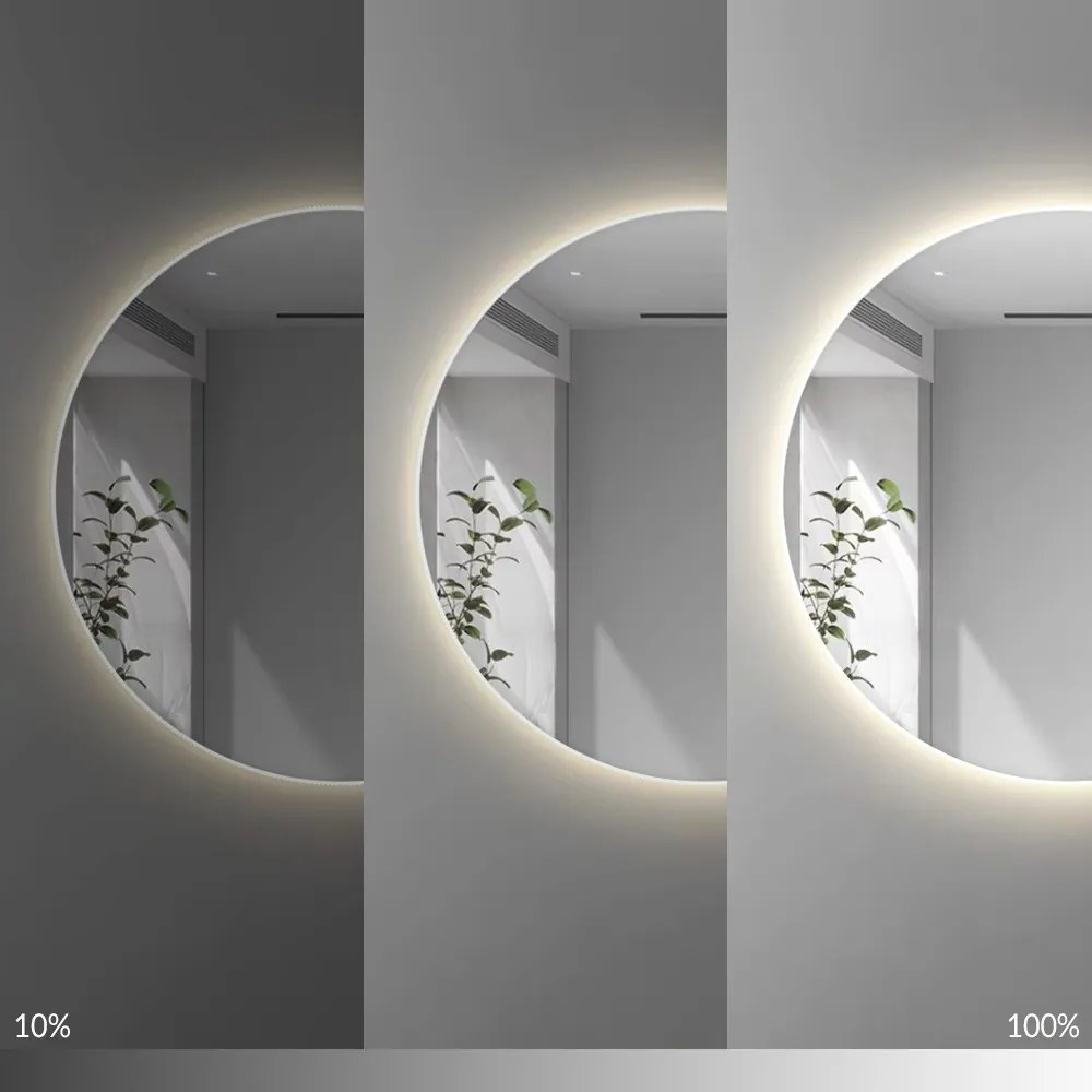 Kulaté dotykové zrcadlo s LED osvětlením Bluetooth ROUND 60 cm